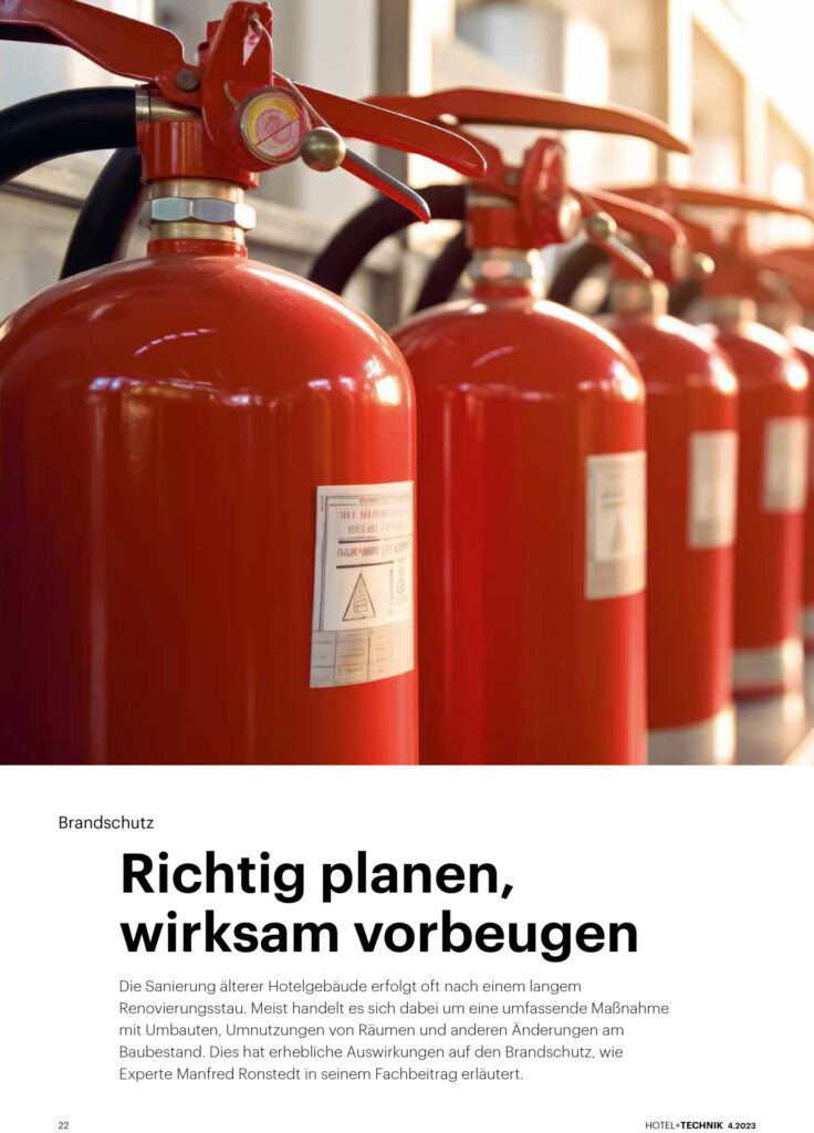 Brandschutz im Bestand bei Hotelsanierungen