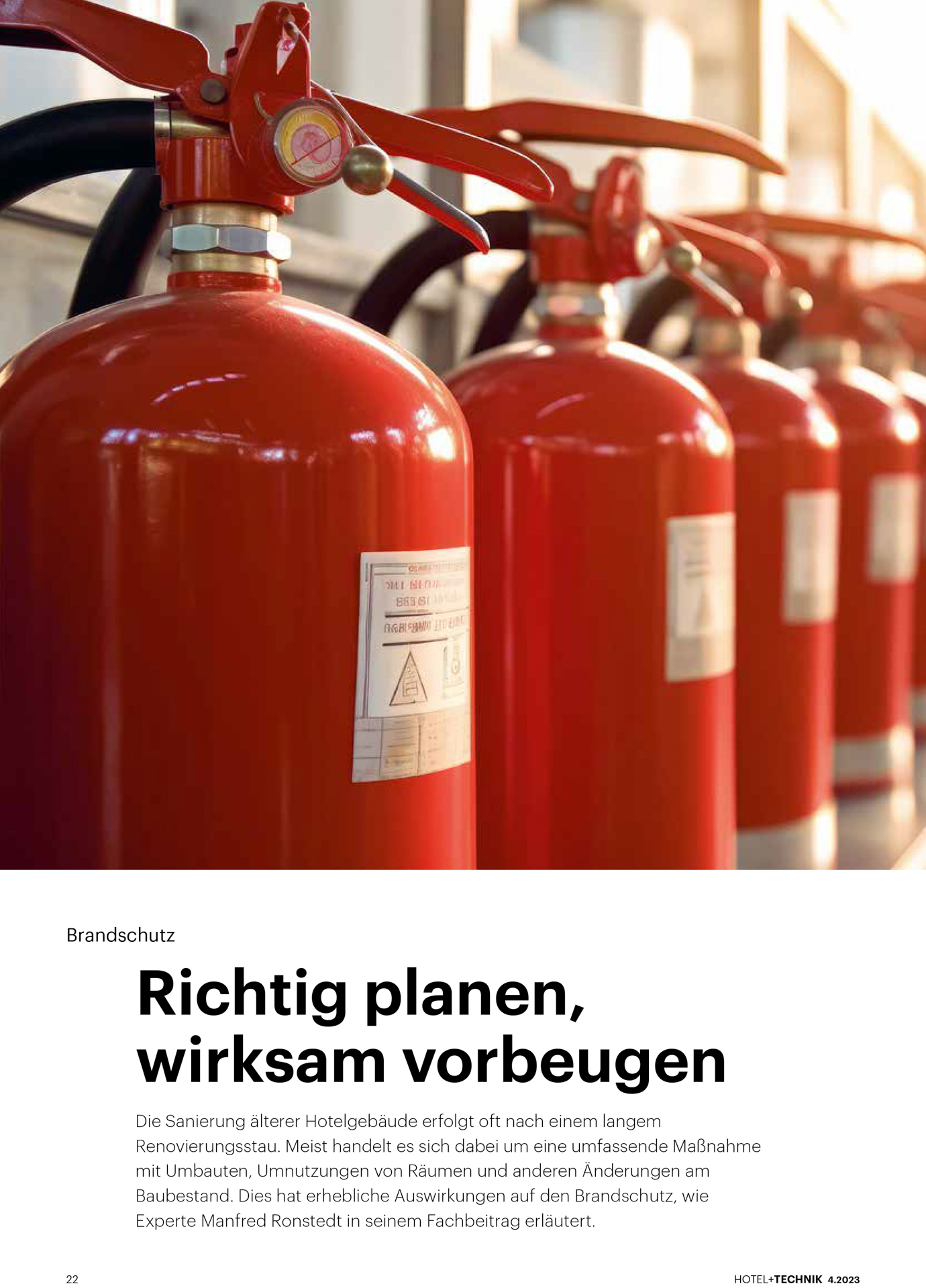 Mehr über den Artikel erfahren Brandschutz im Bestand bei Hotelsanierungen